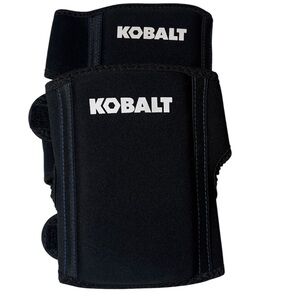 Kobalt Black Over Under Knee Pads Supports with Logo